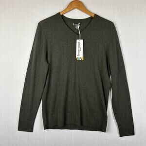 Smartwool Sparwood V Neck Sweater North Woods Heather SW016432K48-S Men's Size S